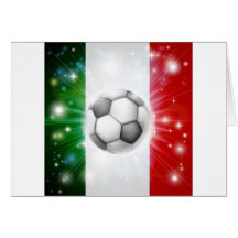 Italien-Fußballflagge Grußkarten