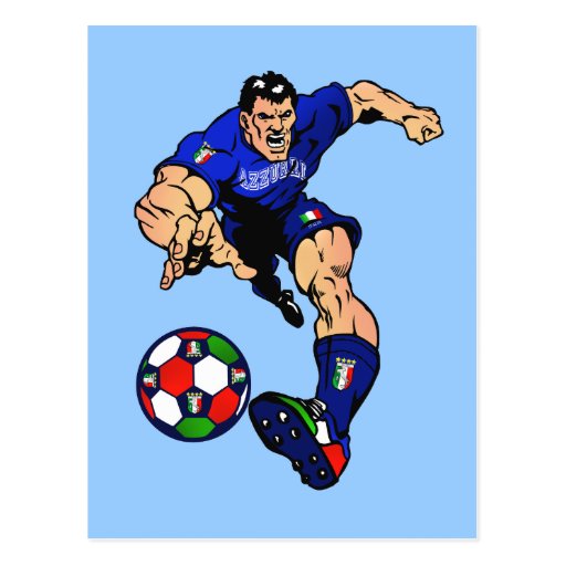 Italien-Fußballt-shirts und -geschenkideen Postkarten