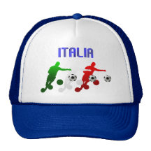 Italien-Fußballt-shirts und Italiener Calcio Gesch Baseball Mützen