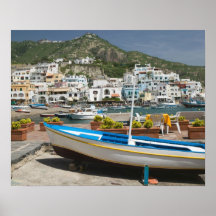 ITALIEN, Kampanien, (Bucht von Neapel), ISCHIA, Plakatdrucke
