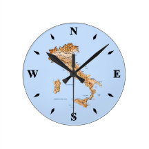 Italien-Karten-Uhr