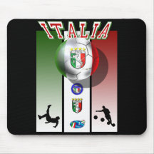 Italien-Plakatgrafik für calcio Liebhaber global Mousepad