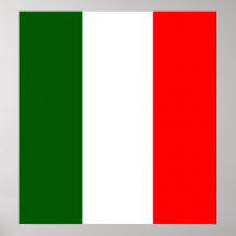 Italien-Qualitäts-Flagge Posterdrucke