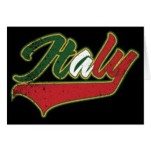 Italien Retro Grußkarte