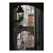 Italien, Sardinien, Bosa. Straßendetail Karte