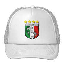 Italien-Schild Italien-Flaggenitalien-Karte Retro Cap