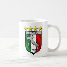 Italien-Schild Italien-Flaggenitalien-Karte Kaffeetassen