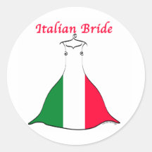 Italienische Braut Aufkleber