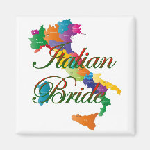italienische Braut Kühlschrankmagnet