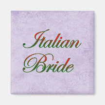 italienische Braut Kühlschrankmagnet