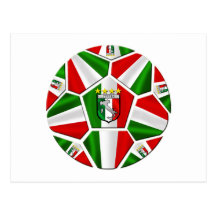 Italienische Flagge Italien-Fußballs von Italien-P Postkarten