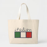 Italienische Flaggenfarben! Leinentasche