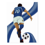 italienische Fußballgeschenke für Azzurri Fußballf Postkarten