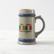 Italienische Iren - vervollkommnen Sie zusammen! Kaffeetassen