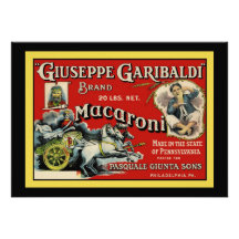 Italienische Makkaroni-Anzeige-Einladung