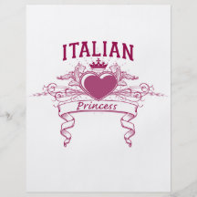 Italienische Prinzessin Bedruckte Flyer