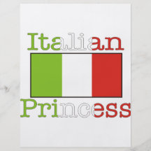 Italienische Prinzessin Flyer Druck
