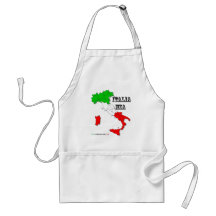 Italienische Schürze - tricolore