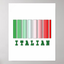 italienischer Barcodeentwurf Plakate
