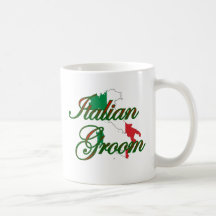 italienischer Bräutigam Tee Tasse