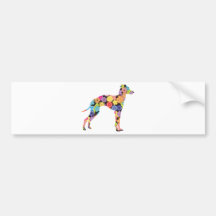 Italienischer Windhund Auto Sticker