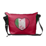 Italienisches Herz-rote Bote-Tasche Kuriertasche