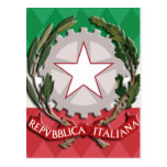 Italienisches Wappen Postkarte