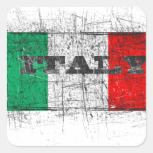italy quadrataufkleber