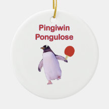 iWin uLose Pinguin-Klingeln Pong Weinachtsornamente