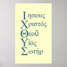 IXOYE Akronym - Blau Posterdrucke