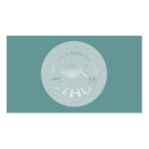 IXTHUS christliches Fisch-Symbol - Flächen-Karte/ Visitenkartenvorlagen