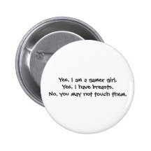 Ja bin ich ein Gamermädchen. Ja habe ich Brüste. N Button