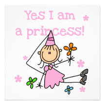 Ja bin ich eine Prinzessin Einladungskarten