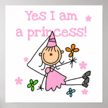 Ja bin ich eine Prinzessin Plakatdrucke