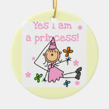 Ja bin ich eine Prinzessin Weinachtsornamente