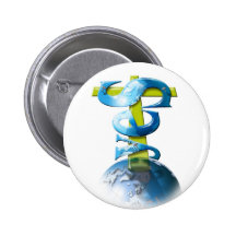 Ja Gott Anstecknadelbuttons