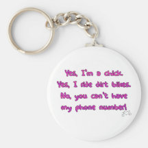 Ja reite ich Schmutz-Fahrräder Keychain Schlüsselanhänger