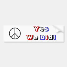 Ja taten wir! auto sticker