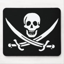Jack Rackam Piraten-Flagge Mousepad