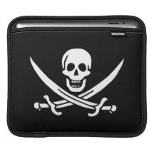 Jack Rackham; Piratenflagge-Flagge; Pirat iPad Sleeves