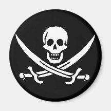 Jack Rackham; Piratenflagge-Flagge; Pirat Kühlschrankmagnete