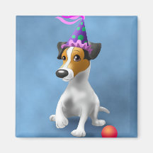 JackRussel Terrier Geburtstag Kühlschrankmagnete