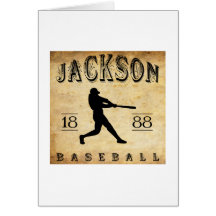 Jackson 1888 Michigan Basebal Karte