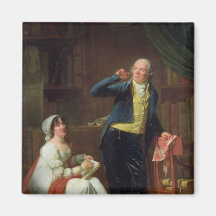 Jacques Delille und seine Ehefrau, 1802 Kühlschrankmagnet