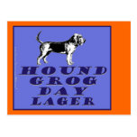 Jagdhund-Grog-Tagesblau-Lager Postkarten