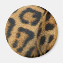 Jaguar-Muster-runder Magnet