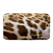 Jaguar-Pelz-große Katzen-wild lebende Tiere iPhone iPhone 3 Hüllen