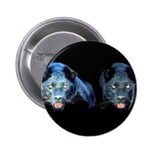 Jaguar - schwarzer Panther Anstecknadelbutton