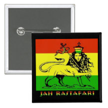 Jah Rastafari Knopf Buttons