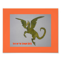 Jahr des Drache-Bildes Photo Drucke